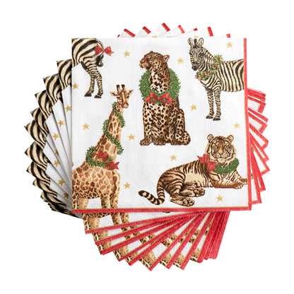 Serviett kaffe Wild Christmas