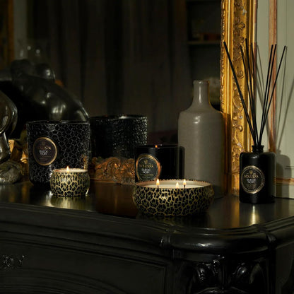 Scented Candle Suede Noir Classic Boxed Candle 60 Hours