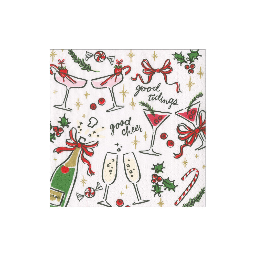 Napkin Coffee Let's Be Merry