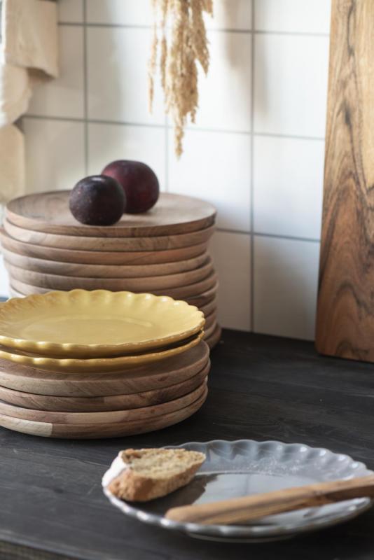 Tallerken Mynte mustard 19 cm