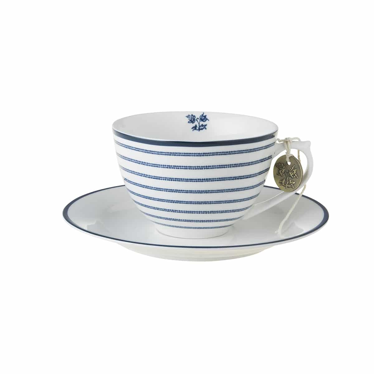 Candy Stripe kopp med skål 260 ml