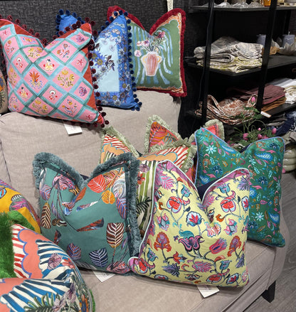 Putetrekk Chloe lemon 45x45 cm