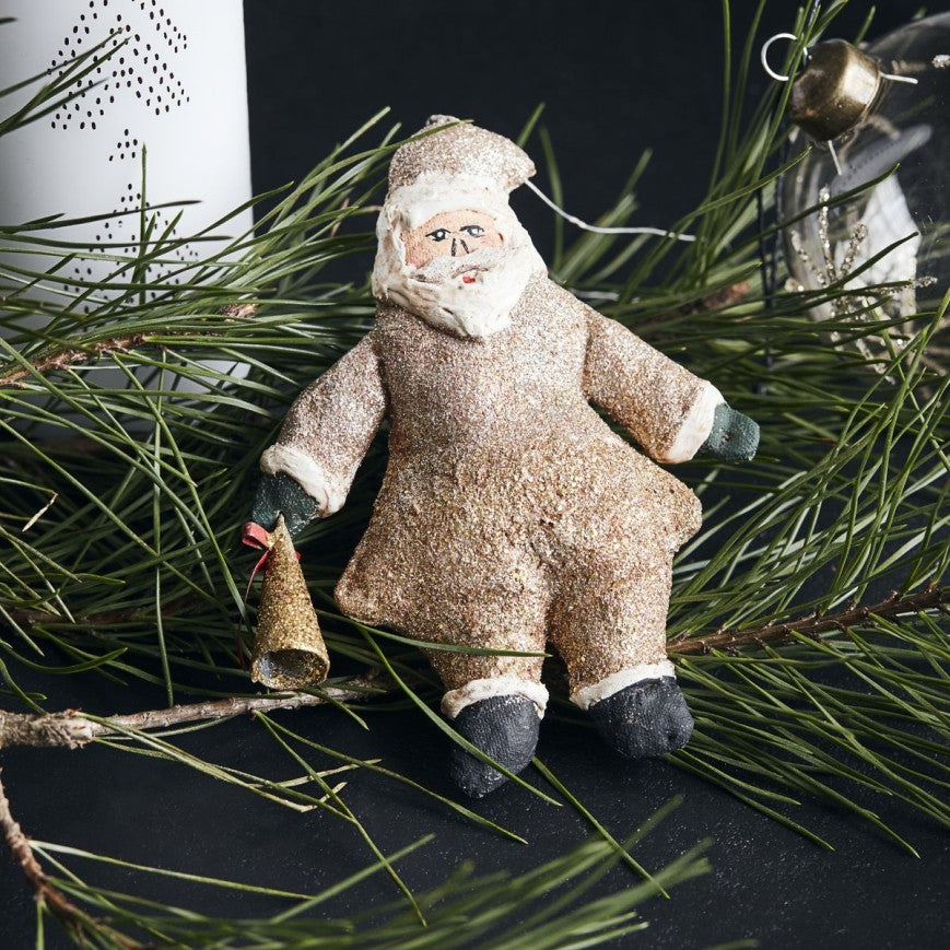 Juletrepynt julenisse bjelle 10 cm