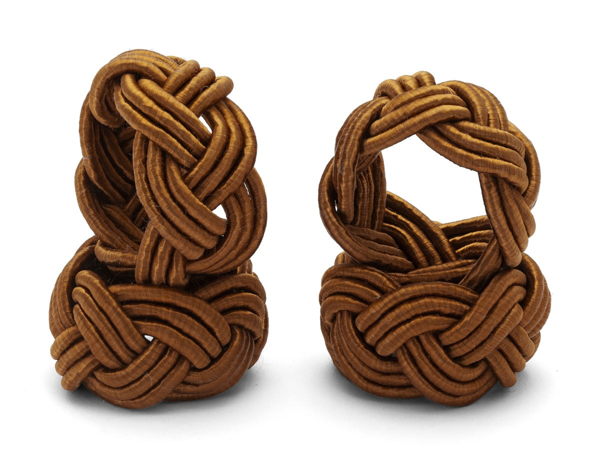 Serviettring Pleated rust 4 stk