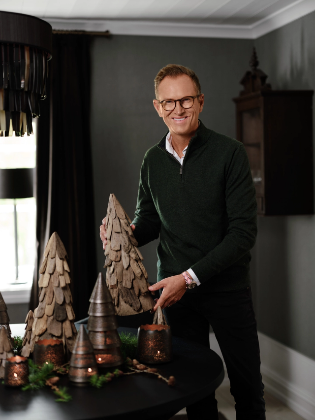 Luster dekortre drivved 45 cm