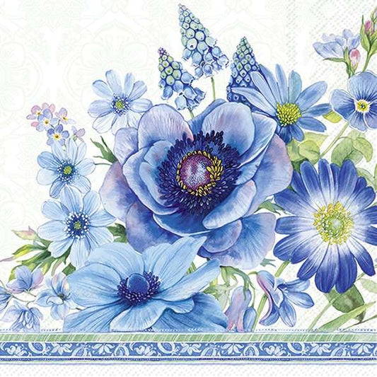 Serviett lunch Springtime blues light blue