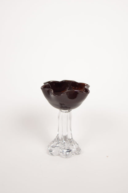 Verna telysholder brun 17 cm