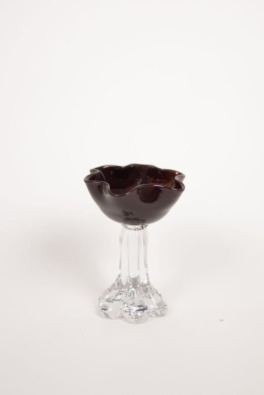 Verna telysholder brun 17 cm