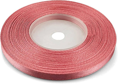 Satengbånd støvet rosa 10 mm