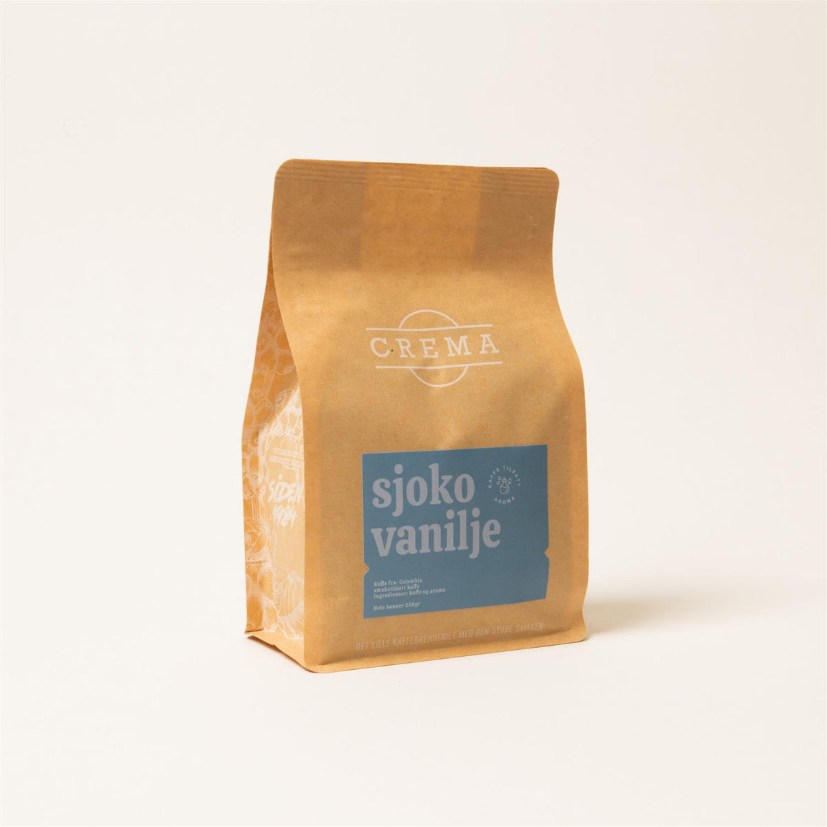 Chocolate Vanilla coffee whole beans 250 gram
