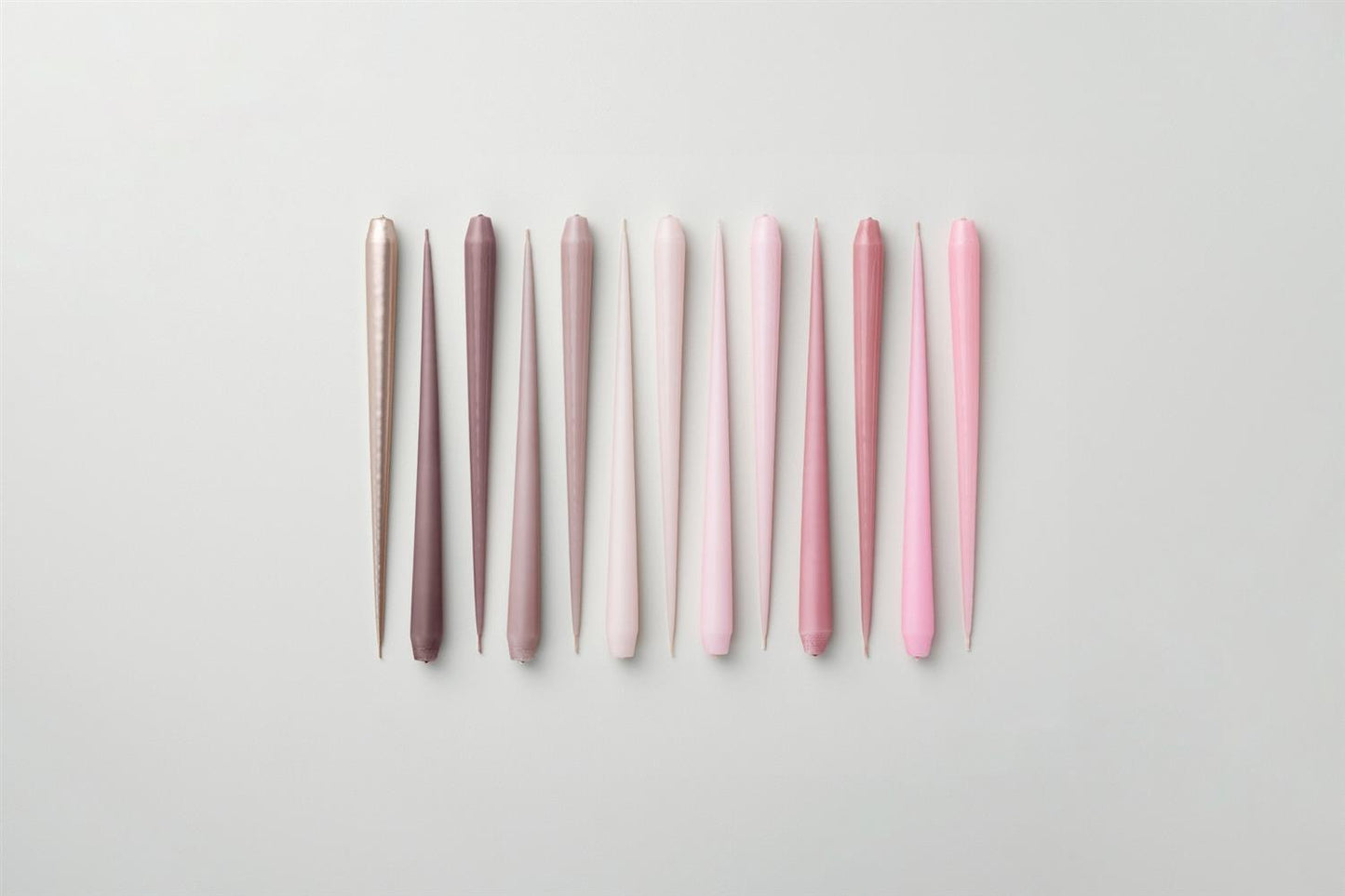 38 Rose Quartz pillar candles 7x15 cm