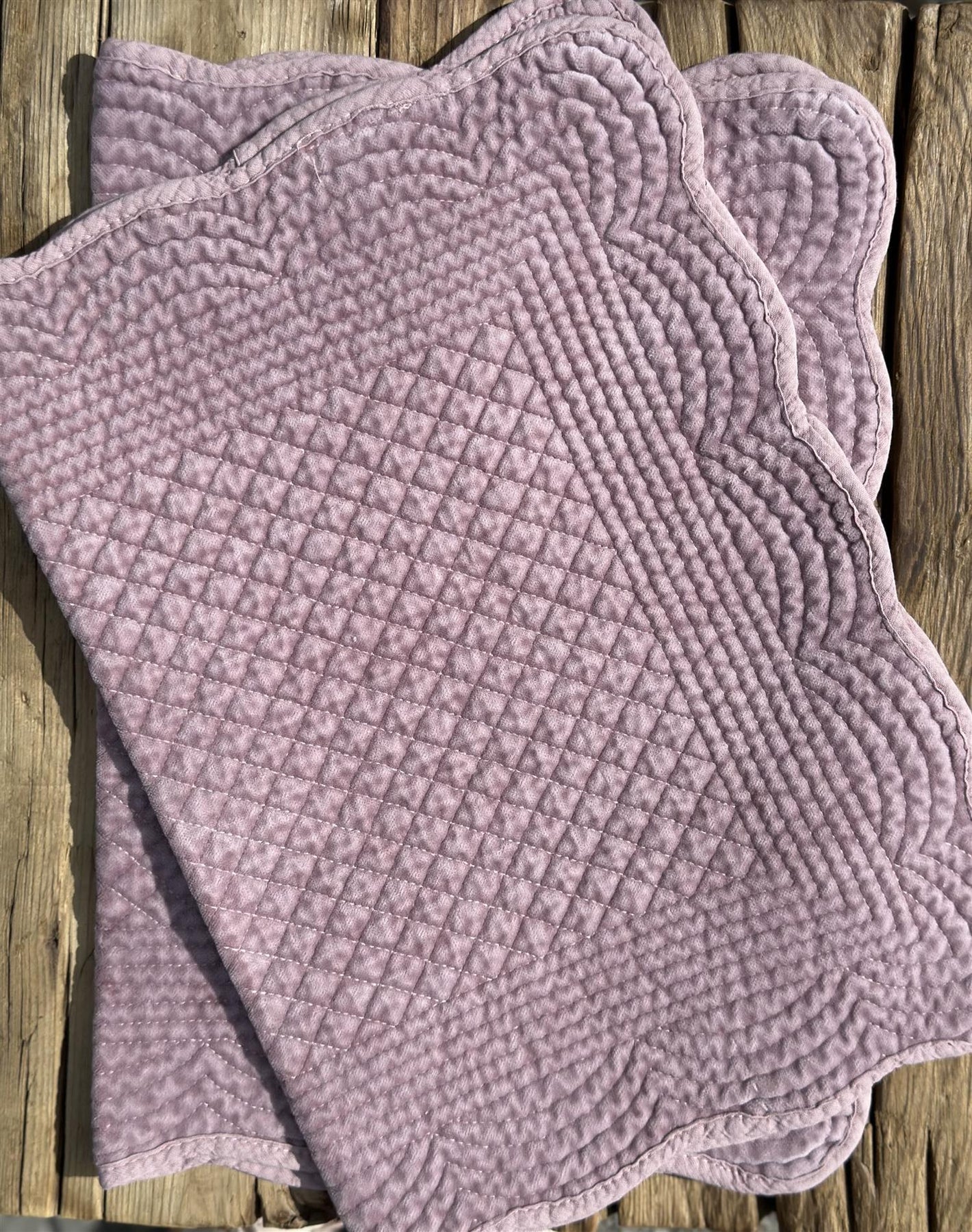 Placemat velour Woodrose