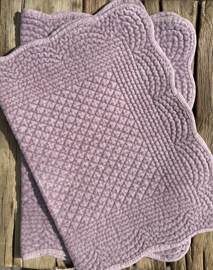 Placemat velour Woodrose