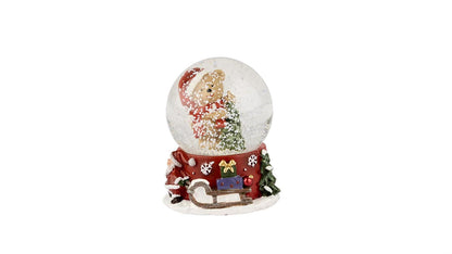Snow globe teddy bear red 6 cm