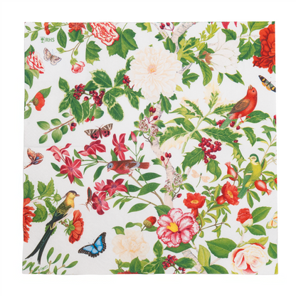 Napkin lunch Christmas chinoiserie white