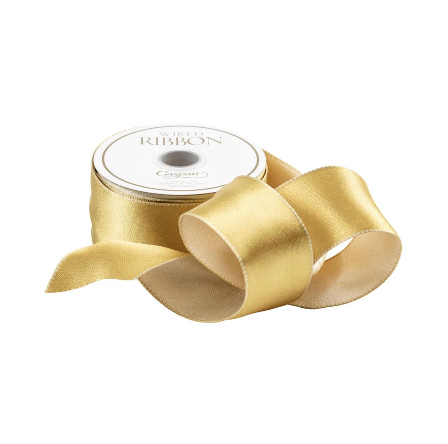 Dekorbånd Gold/Ivory 2,5 cm x 9 meter