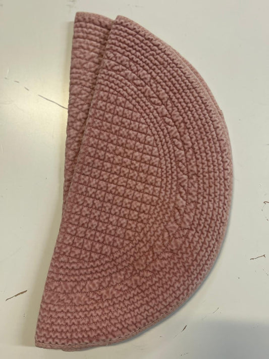 Spisebrikke velour rund Rosebud 40 cm