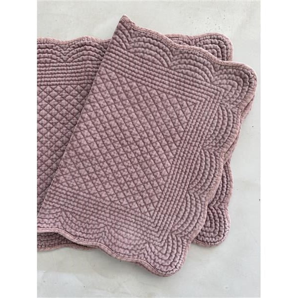 Placemat velour Woodrose