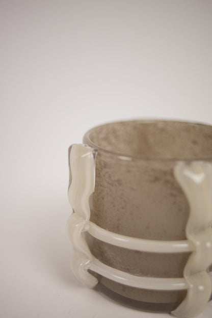 Telysholder Caramel taupe 10 cm