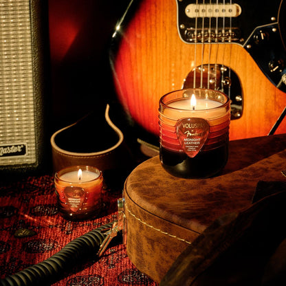 Midnight Leather Mini Boxed Candle 25 timer