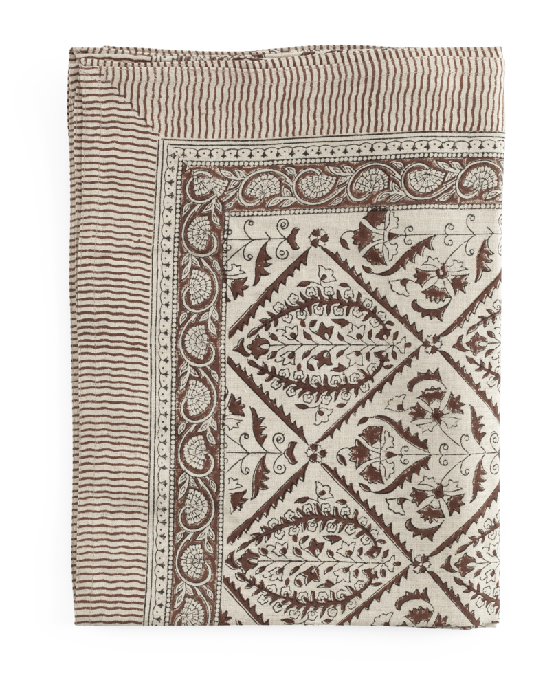 Tablecloth Jaipur Brown 150x350 cm