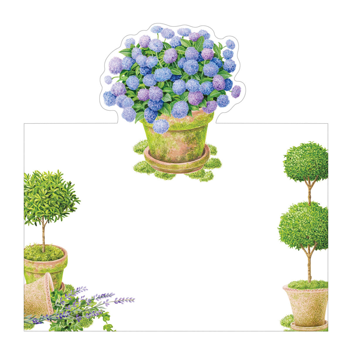 Table Cards Potted Hydrangea 8 pcs
