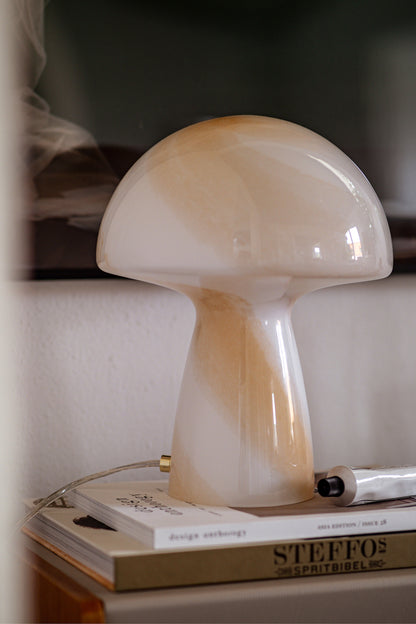 Bordlampe Fungo Swirl 22 Beige
