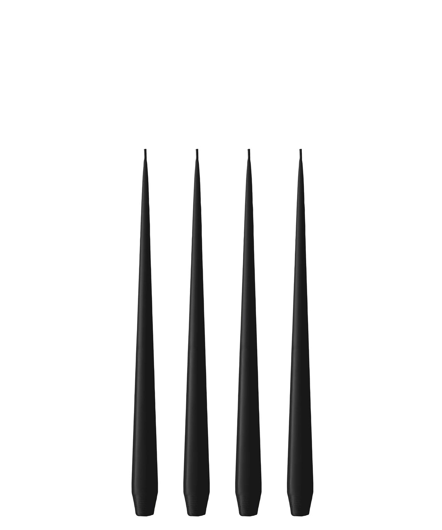 95 Velvet Black matt kronelys 32 cm