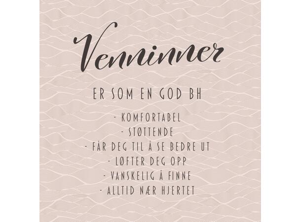 Serviett lunch venninner er som en god bh