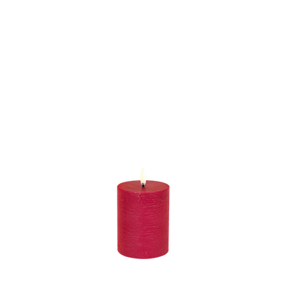 LED kubbelys Red rustic 7,8x10,1 cm