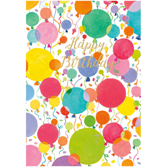Card with envelope Confetti Balloons
