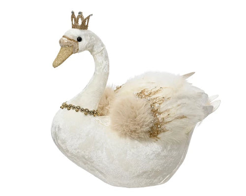 Swan velvet glitter
