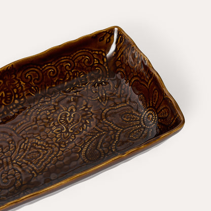 Ovenproof dish 23x15 cm Coffee