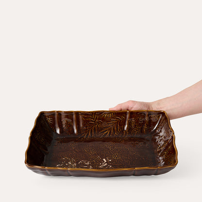 Oven dish 35x23 cm Coffee