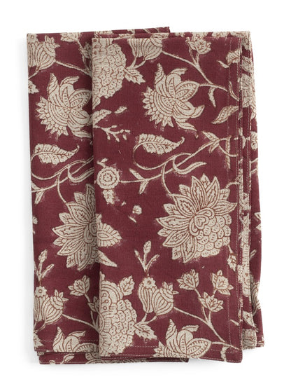 Serviett Indian Rose Red S/2