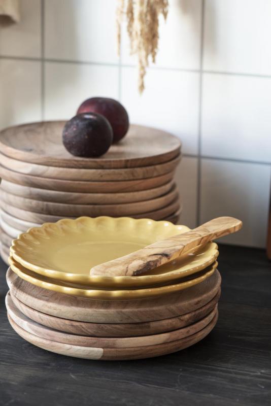 Tallerken Mynte mustard 19 cm