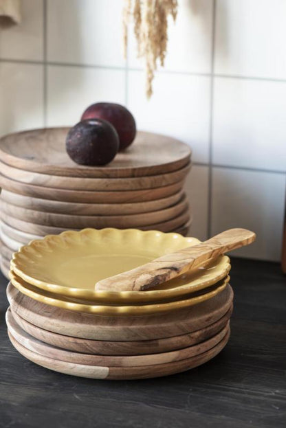 Tallerken Mynte mustard 19 cm