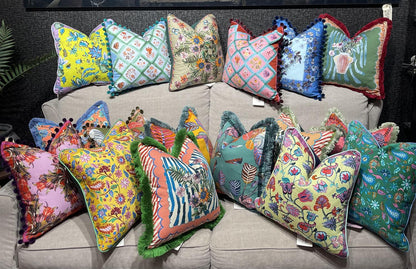 Putetrekk Lucia ciel 45x45 cm