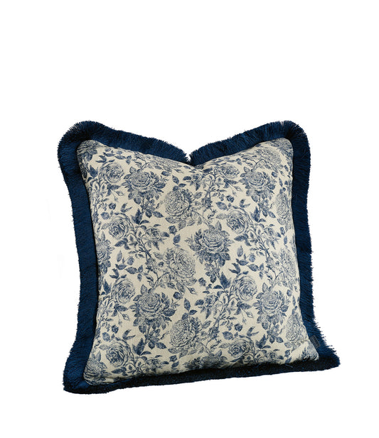 Putetrekk Rosario Indigo Frynser 50x50 cm