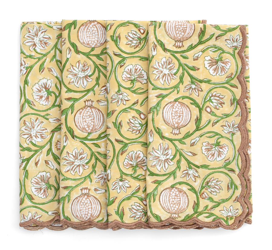 Serviett Tangier Pomegranate Butter Yellow 50x50 cm