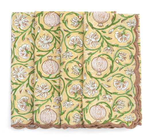 Serviett Tangier Pomegranate Butter Yellow 50x50 cm