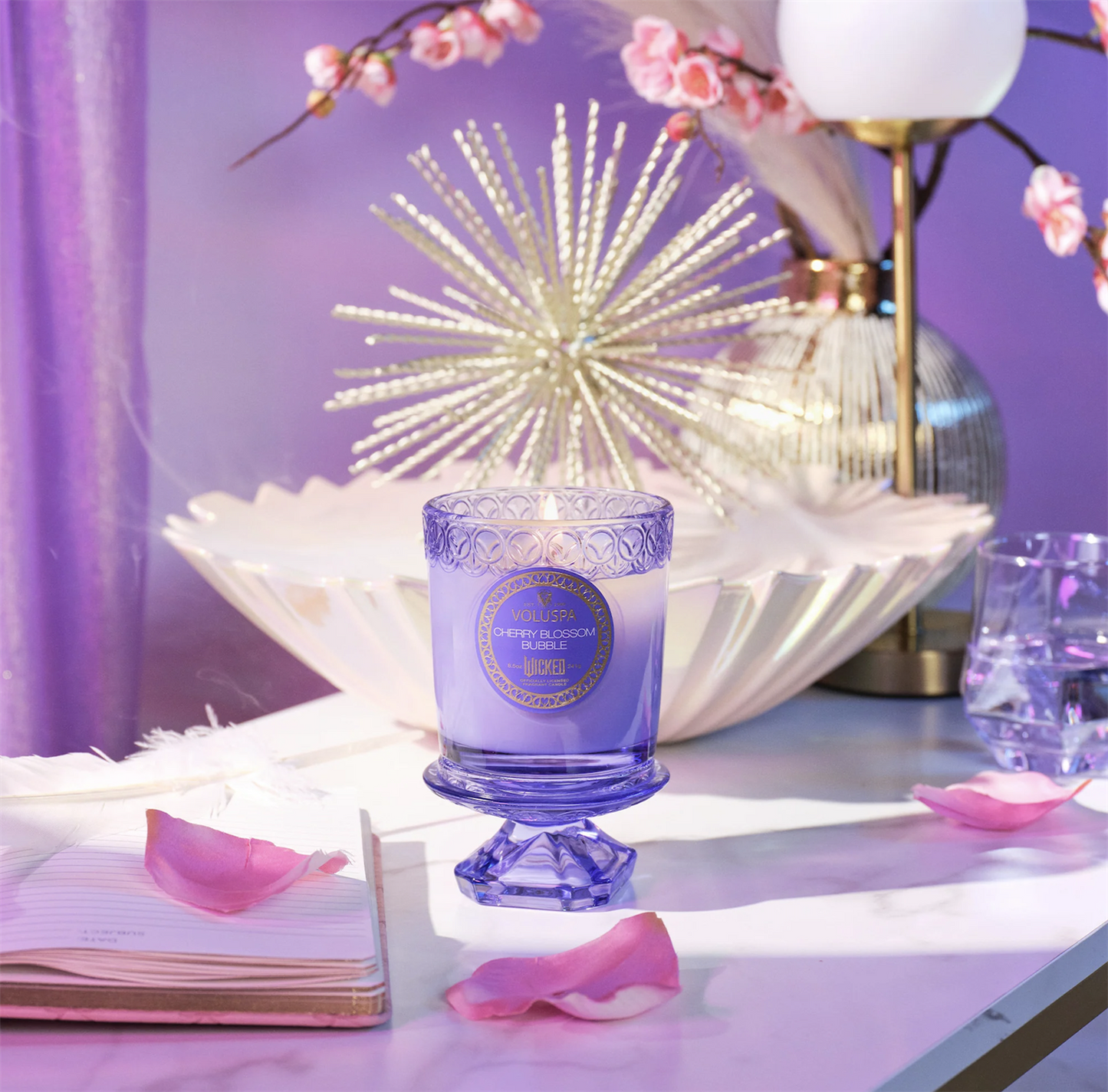 Cherry Blossom Bubble Boxed Candle 60 timer