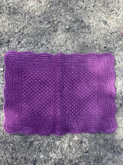 Spisebrikke velour Plum