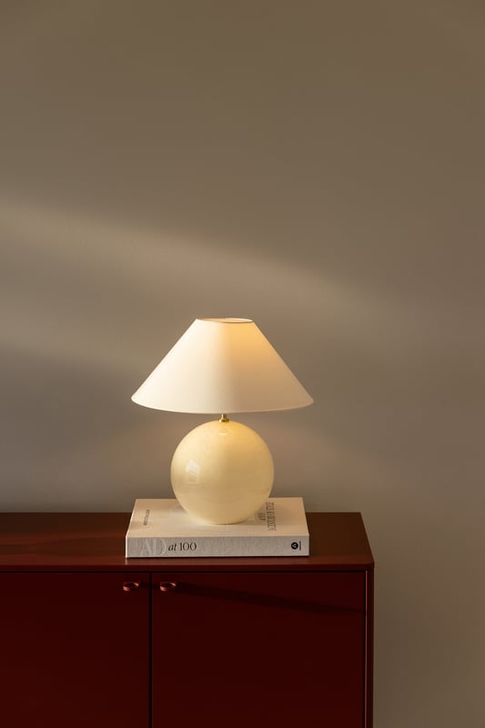 Bordlampe Iris 35 Creme