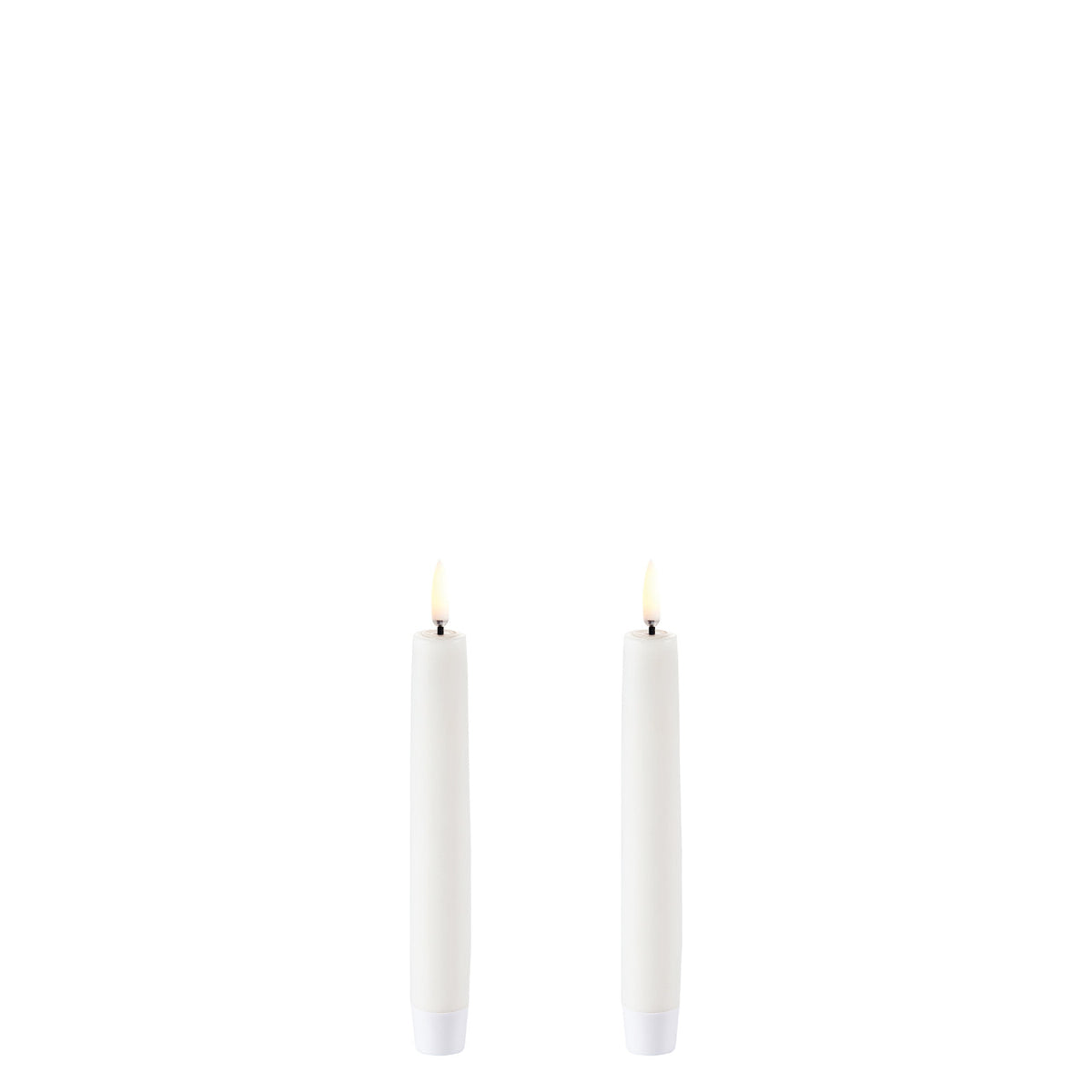 LED taper candle Nordic White 15 cm 2-pack