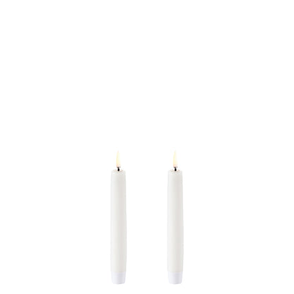 LED taper candle Nordic White 15 cm 2-pack
