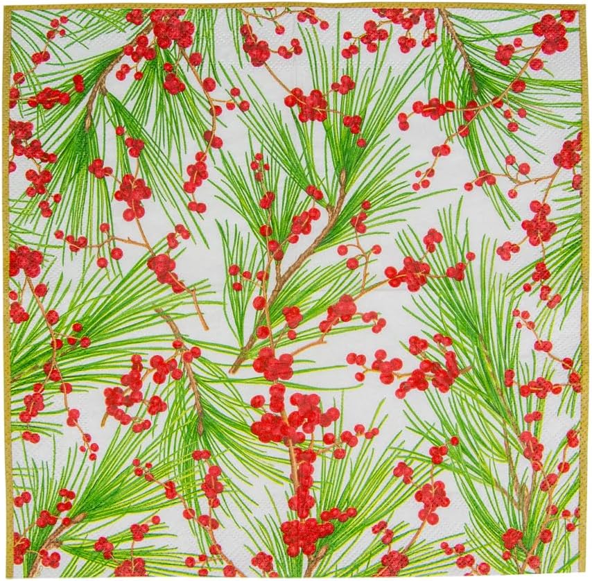 Serviett kaffe Berries And Pine