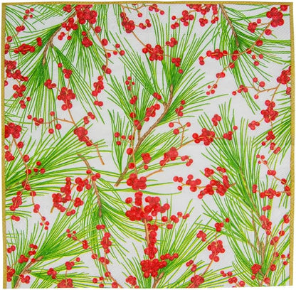 Serviett kaffe Berries And Pine