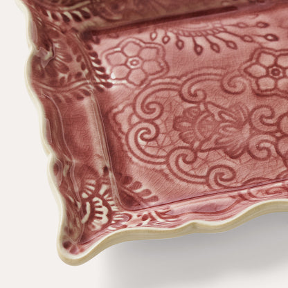 Asjett 19x13 cm Old Rose
