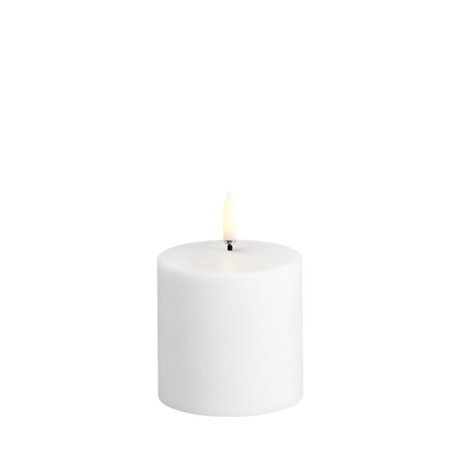 LED Rechargeable Pillar Candle white 6.8x6.8 cm